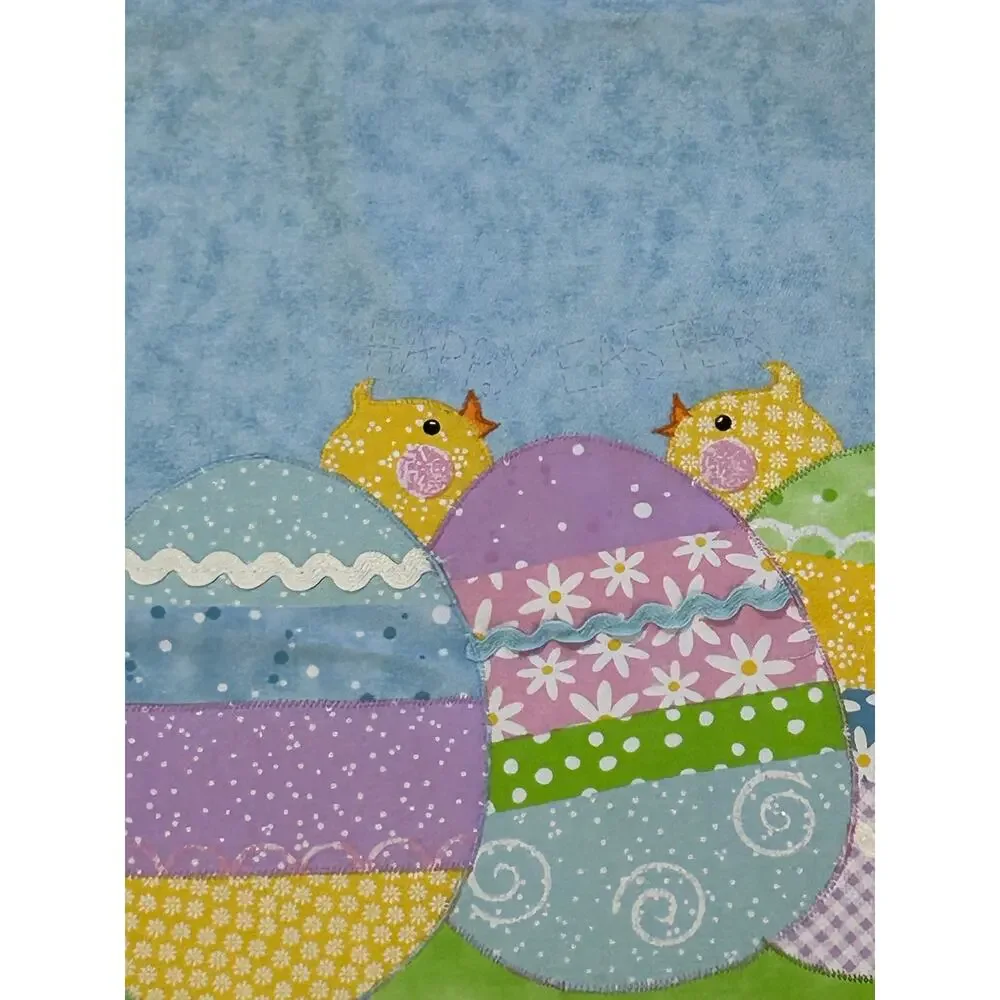 Set of 3 Easter Table Runners Bunny Chicks Eggs Pastel Spring Décor